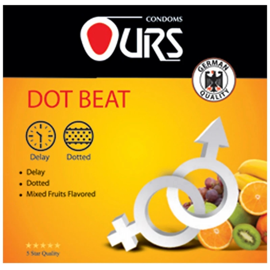 کاندوم وقفه دهنده خاردار میوه ای 3 عددی