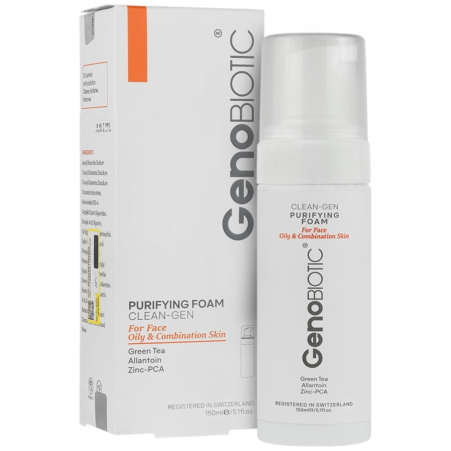 فوم شستشوی صورت پوست چرب کلین ژن