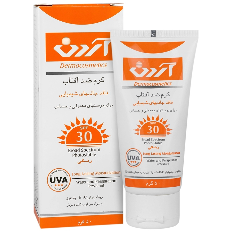 کرم ضد آفتاب فیزیکال رنگی SPF30
