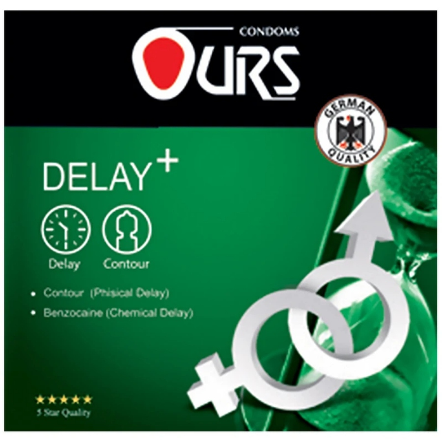 کاندوم با قدرت وقفه مضاعف و تعویق فیزیکی 3 عددی