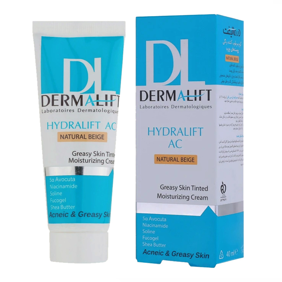 کرم مرطوب کننده رنگی پوست چرب هیدرالیفت ای سی