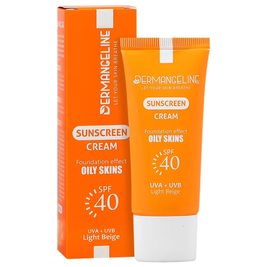 کرم ضد آفتاب رنگی SPF40 پوست چرب