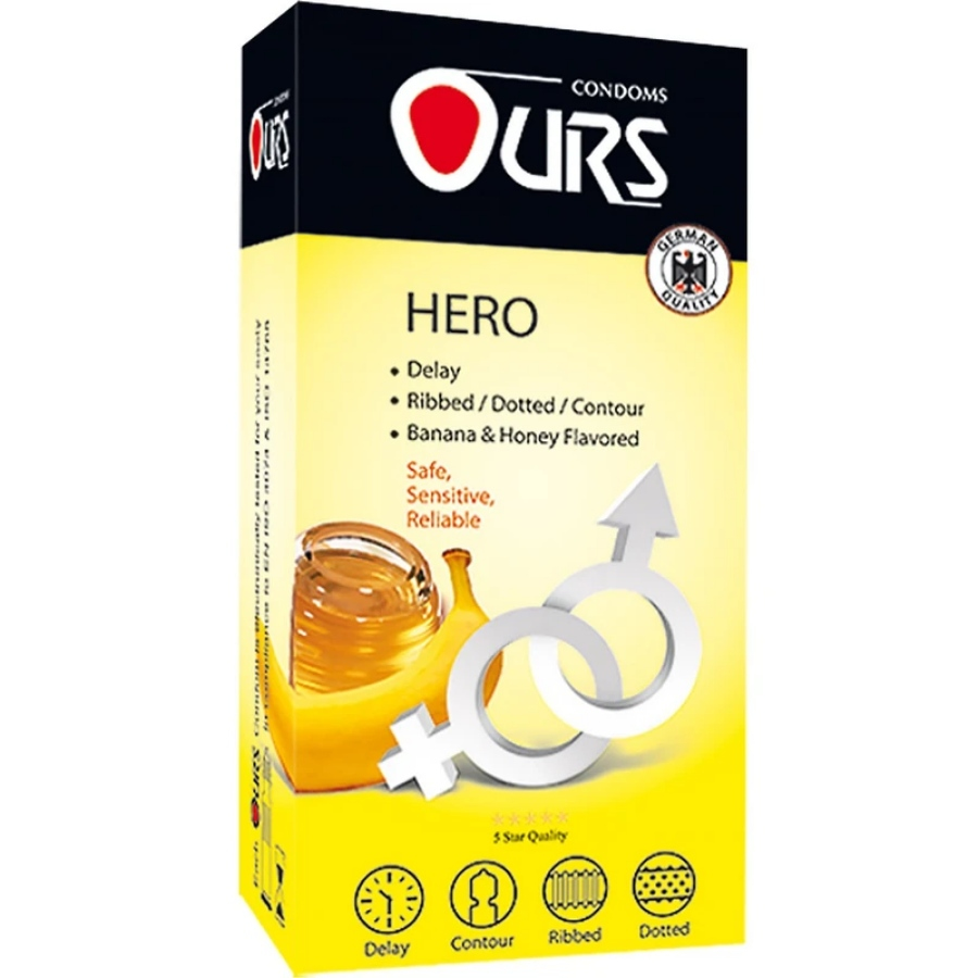 کاندوم خاردار شیاردار با اسانس موز و عسل