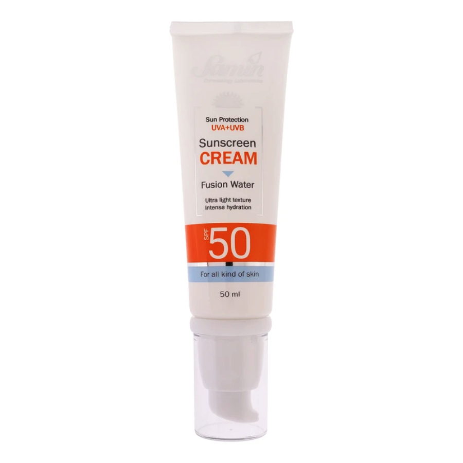 کرم ضد آفتاب فیوژن واتر انواع پوست SPF50