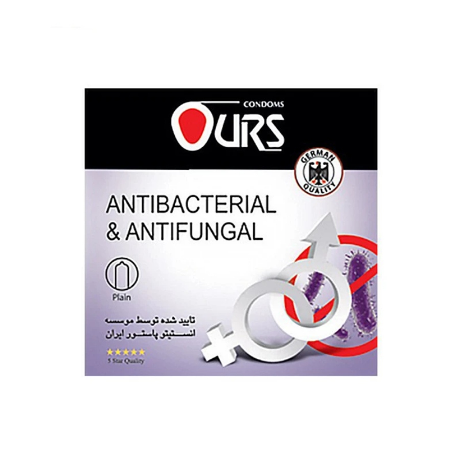 کاندوم آنتی باکتریال 3 عددی