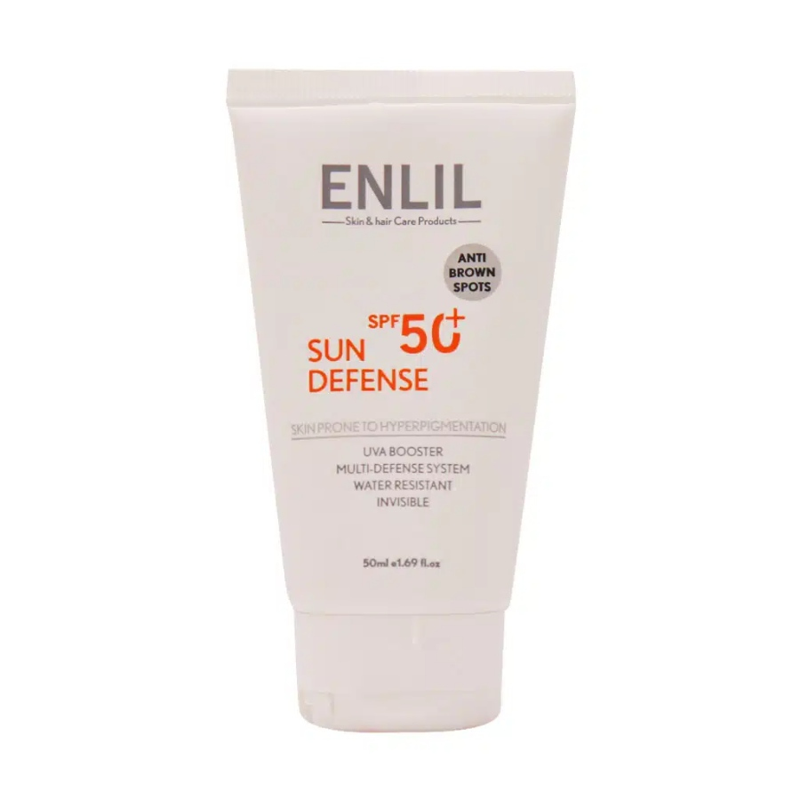 کرم ضد آفتاب سان دیفنس SPF50 پوست مستعد لک