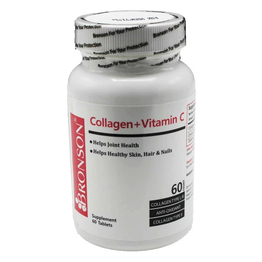 کلاژن پلاس ویتامین سی برونسون 60 عددی
