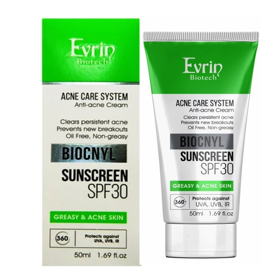 کرم ضد آفتاب پوست چرب SPF30 بایوکنیل