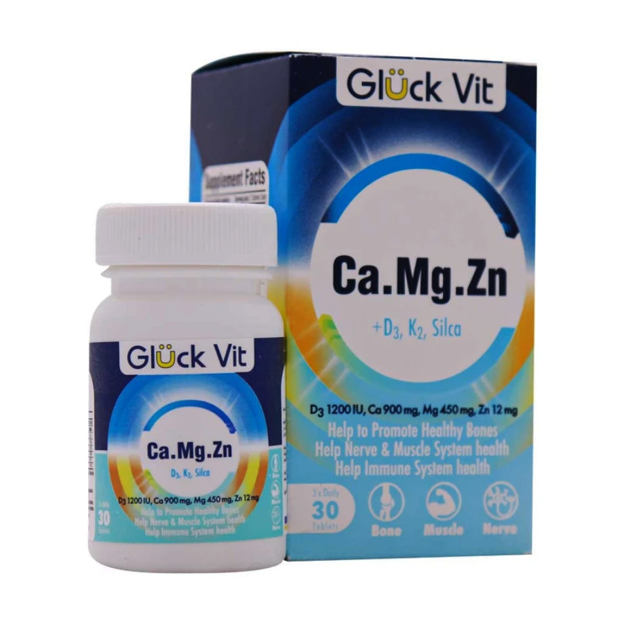 کلسیم و منیزیم و زینک و د3 و کا2 و سیلیکا