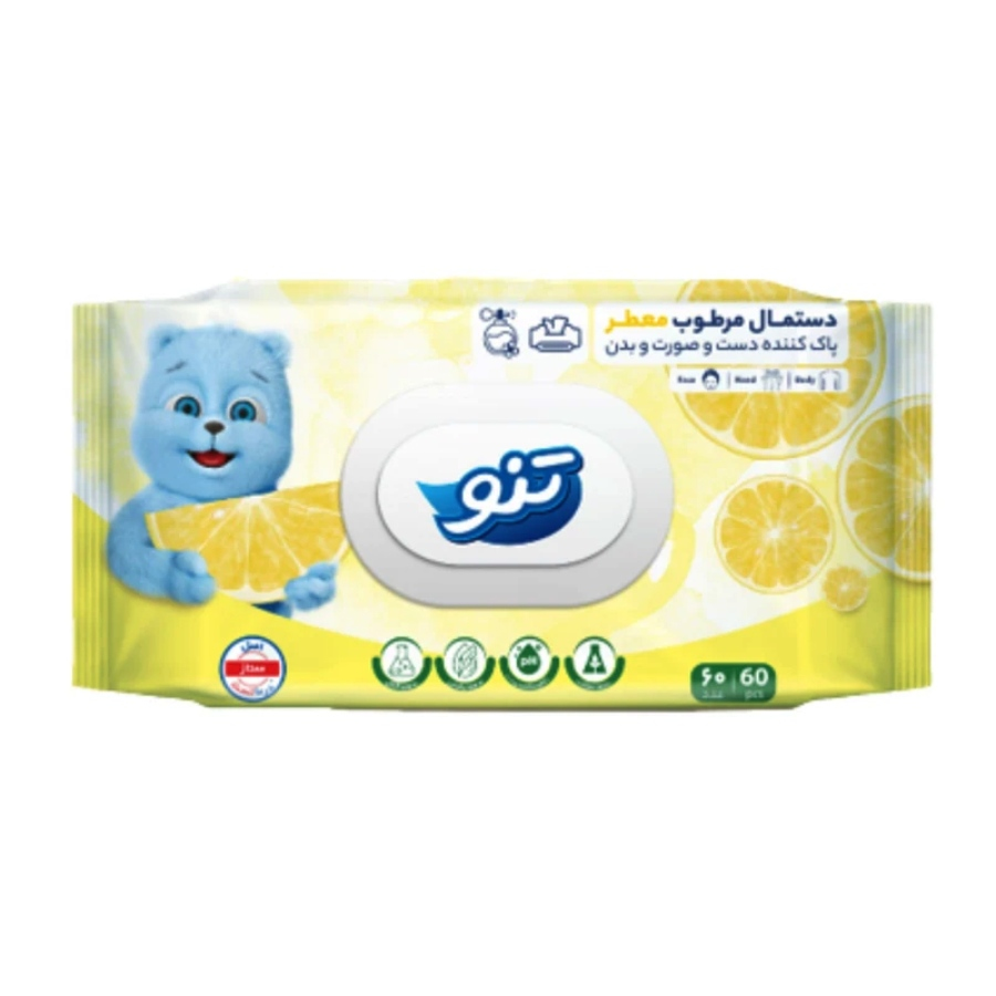 دستمال مرطوب معطر 60 عددی