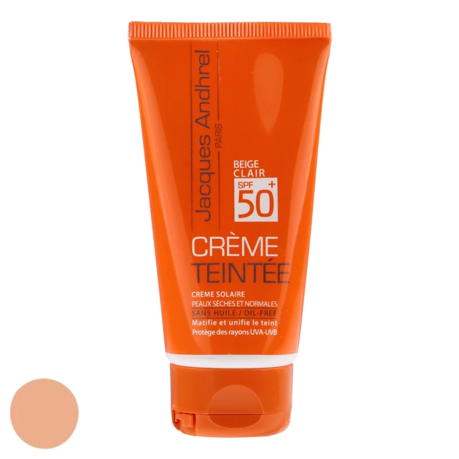 کرم ضد آفتاب پوست چرب و مستعد آکنه SPF50 بژ روشن